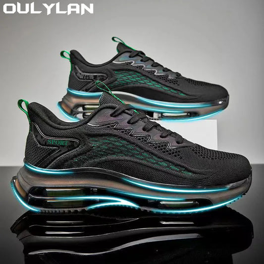 Oulylan Breathable Men Running Shoes Lightweight Men Sneakers/Anti-slip Outdoor Male Sneakers Soft Sports Shoes