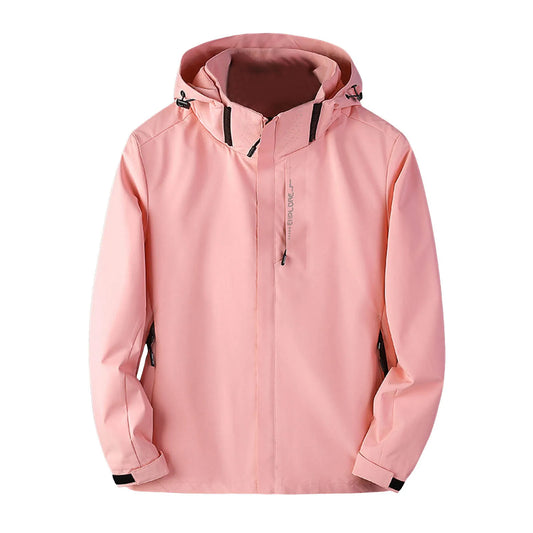 Women's Solid Lightweight Hiking Jacket Waterproof Softshell Rain Jacket/With Hood Outdoor Trekking Camping Jacket Windbreaker