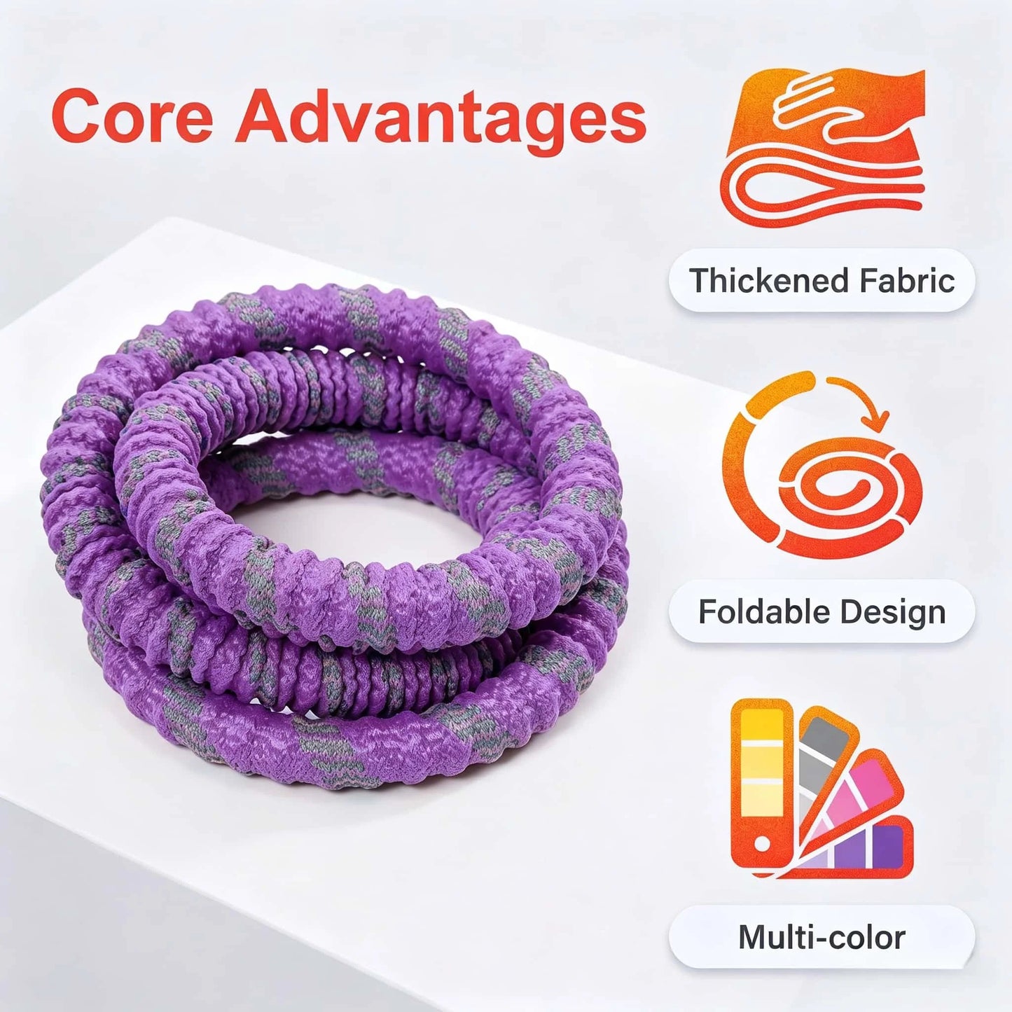 Fitness Circle Adult Pilates Circle with Soft Spring Foldable Fitness Circle/Silent Pilates Circle Waist-Friendly Design Full Wrap Fitness Circle