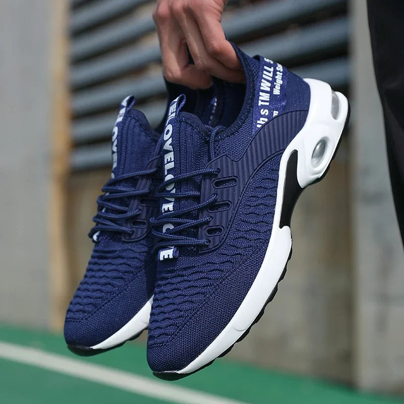 Men's Soft Sneakers Breathable Mesh Fashionable Sports Style Shoes/Summer Versatile High-quality Outdoor Lightweight Tennis Shoe