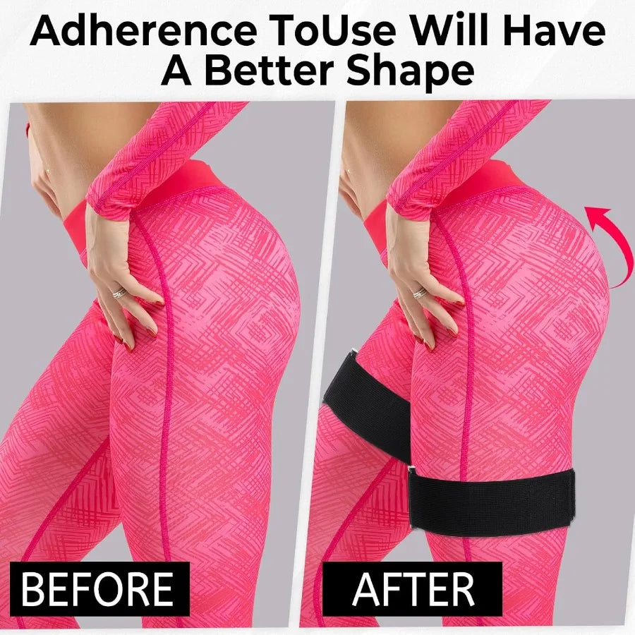 2 Pcs Occlusion Bands Glutes Hip Building Blood Flow Restriction Bands/BFR Bundle Booty Bands Best Fabric Resistance Bands for