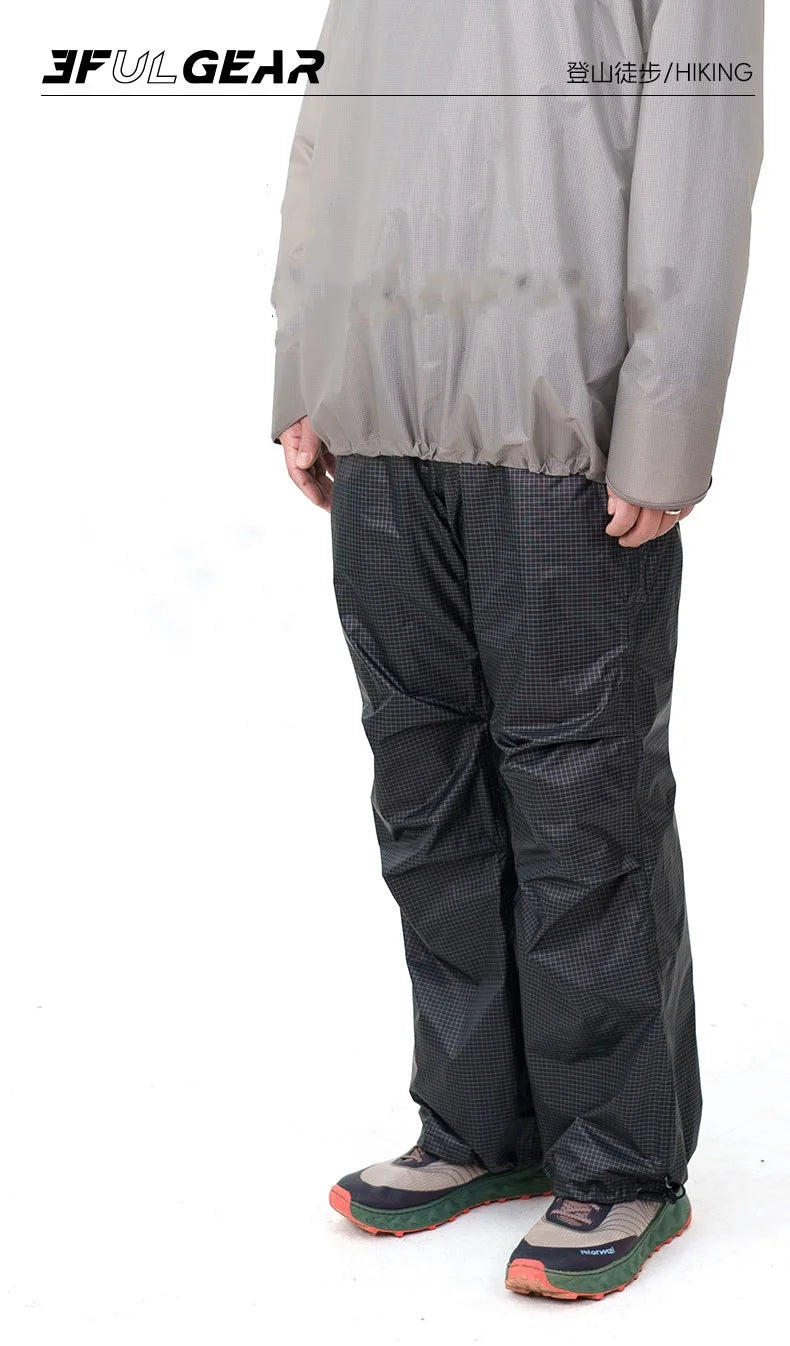 3F UL GEAR QingSuo Spilt Rain Poncho Outdoor Ultralight/Sleeve Rain Coats 15D Nylon Waterproof Hiking Cycling Jacket