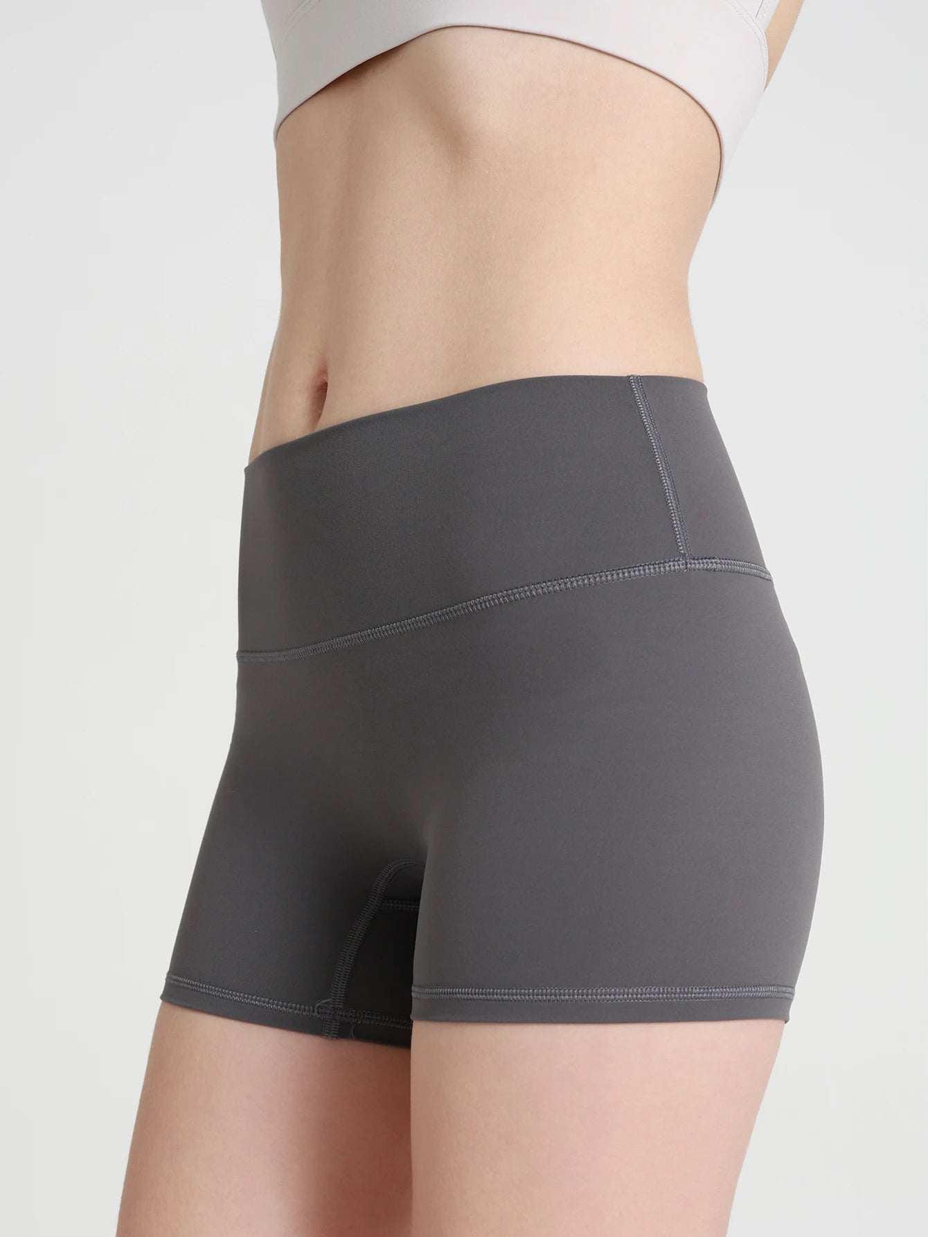 Women's Sports Yoga Shorts with High Waist Hip Lift Fitness/Running Cycling, 3-point Shorts Quick Drying Women's Yoga Short