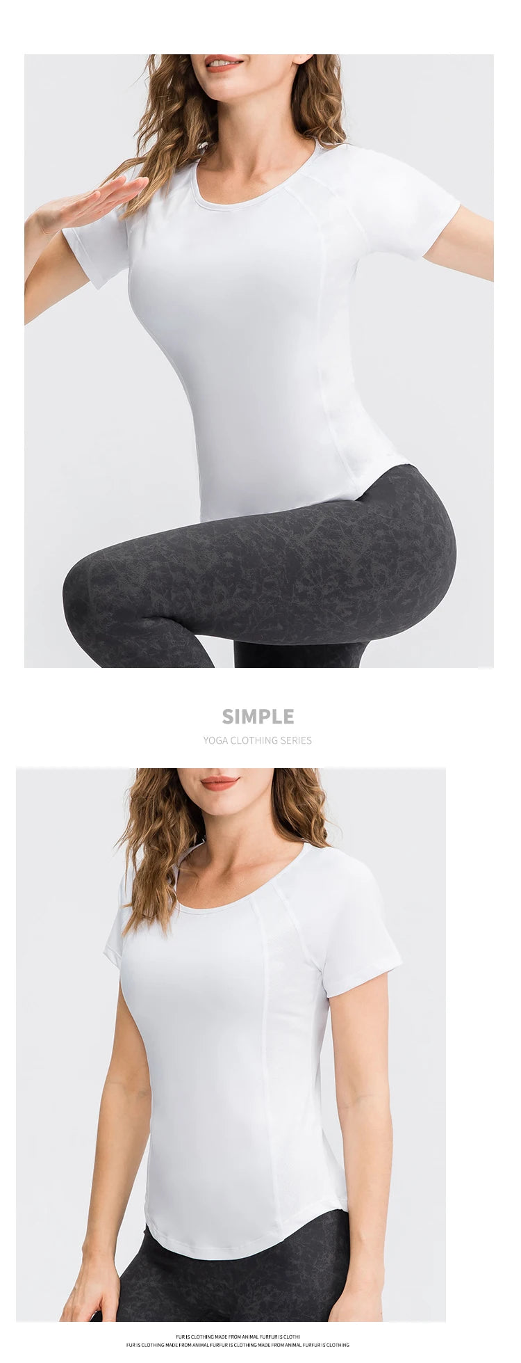 Women Yoga Tops Breathable Sport Fitness Workout/Running Yoga Top Quick Dry Short Sleeve Gym T Shirt
