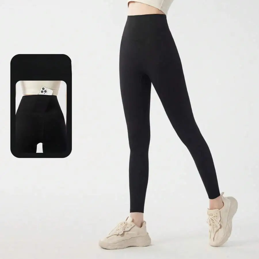 Women High Waist Peach Butt Lifting Scrunch Yoga Leggings/Compression Running Gym Tights Quick Dry Elastic Sports Pants