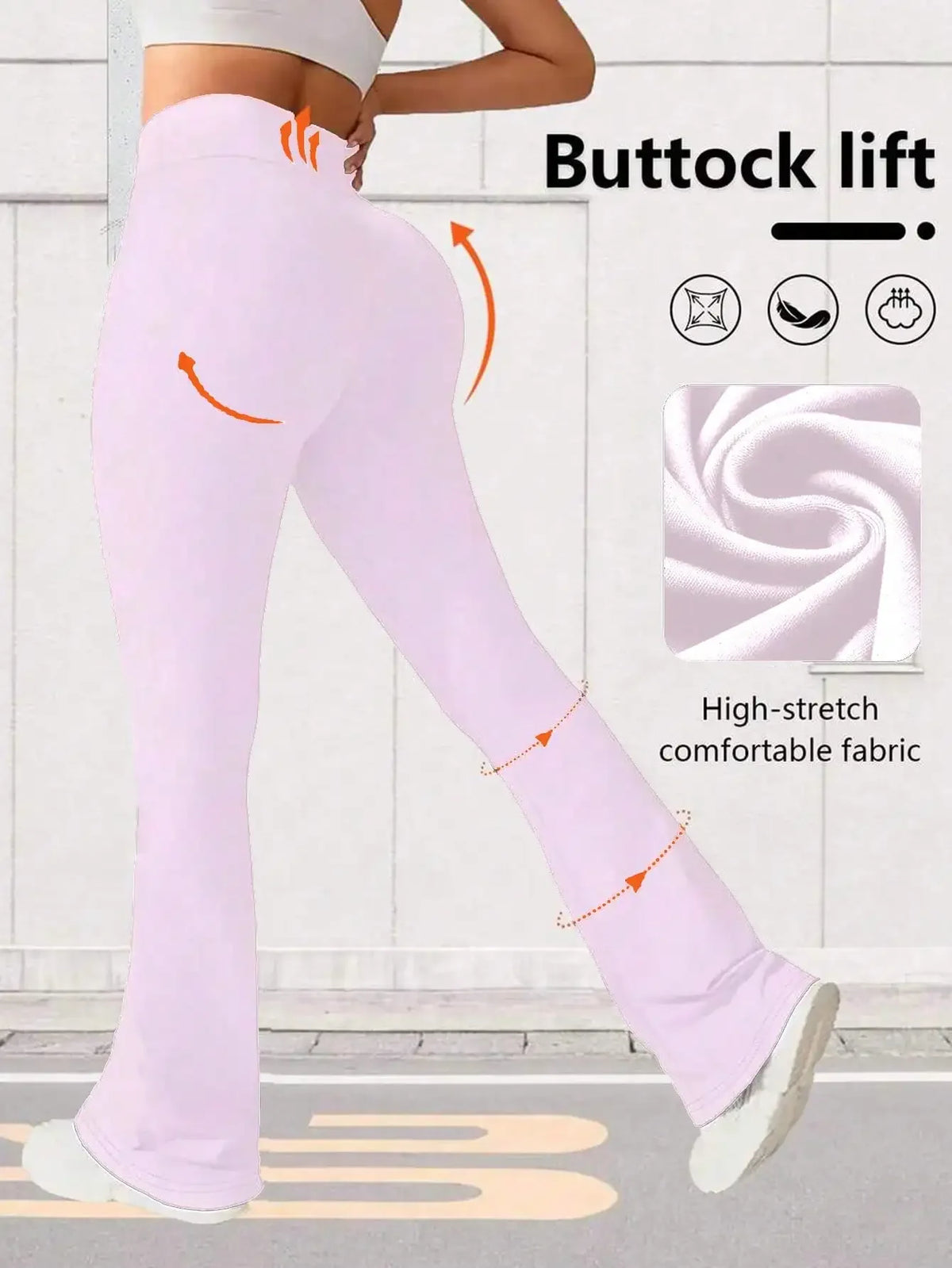 Women's High Waist Flare Yoga Pants Wide Leg Yoga Pants/Loose Casual Sports Leggings For Fitness