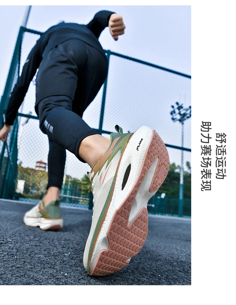 Men Sports Running Shoes Marathon Air Cushion Breathable Lightweight/Comfortable Women Outdoor Athletic Sneakers Jogging Shoes