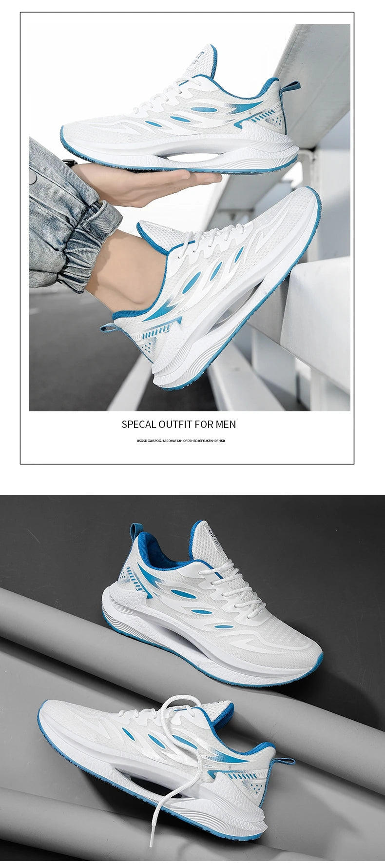 Men's Breathable Sports Shoes Spring New Mesh Casual Fashion/Versatile Trendy Men's Shoes Summer Running Shoes