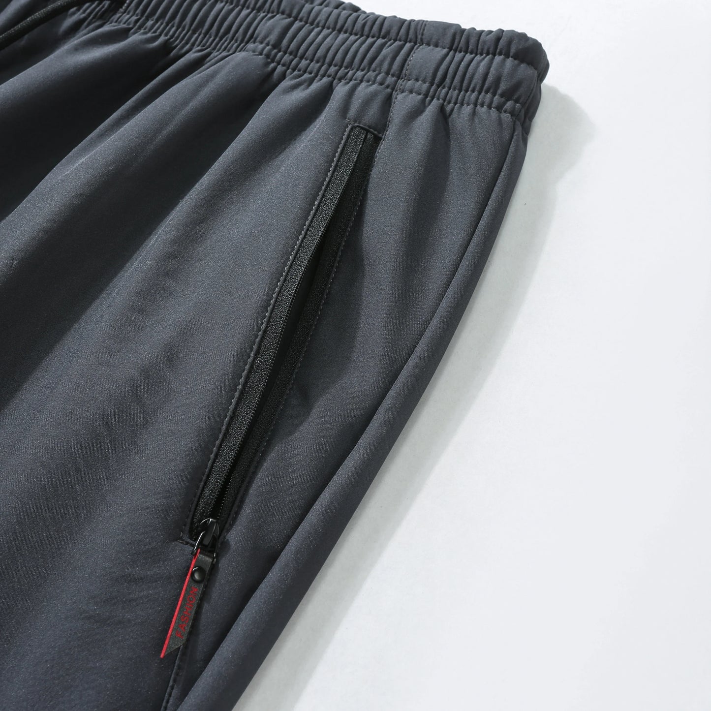 Men's casual pants elastic and form fitting elastic waist jogging/classic men's pants in blue black and grey