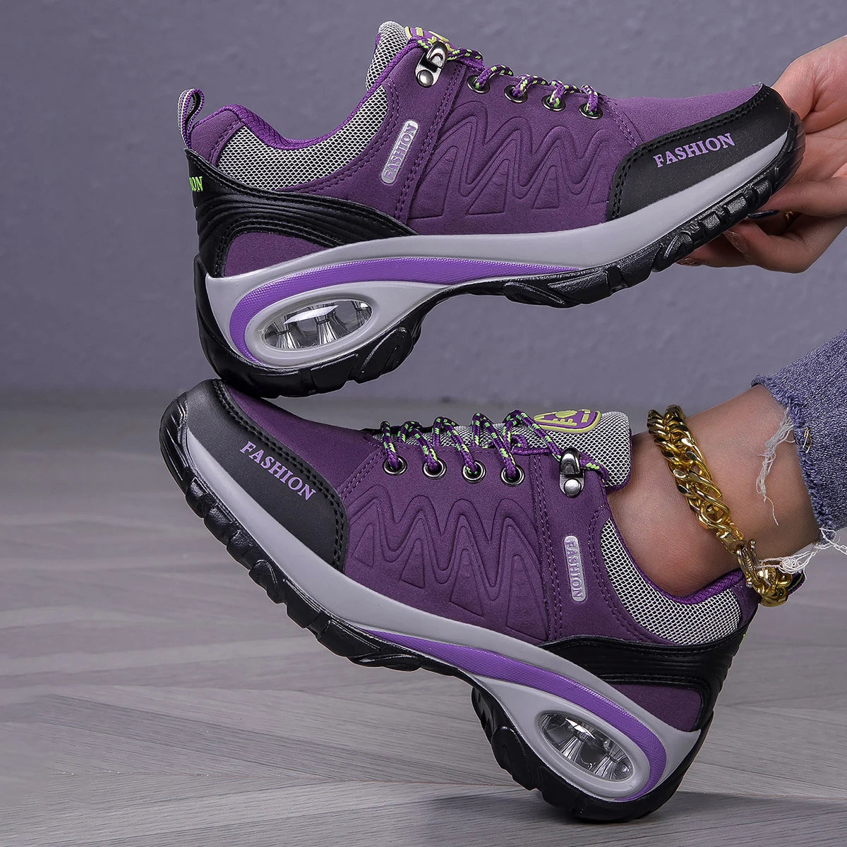 Women's Hiking Shoes Spring and Autumn New/Anti-Slip Cross-Country Running and Hiking Sports Shoes