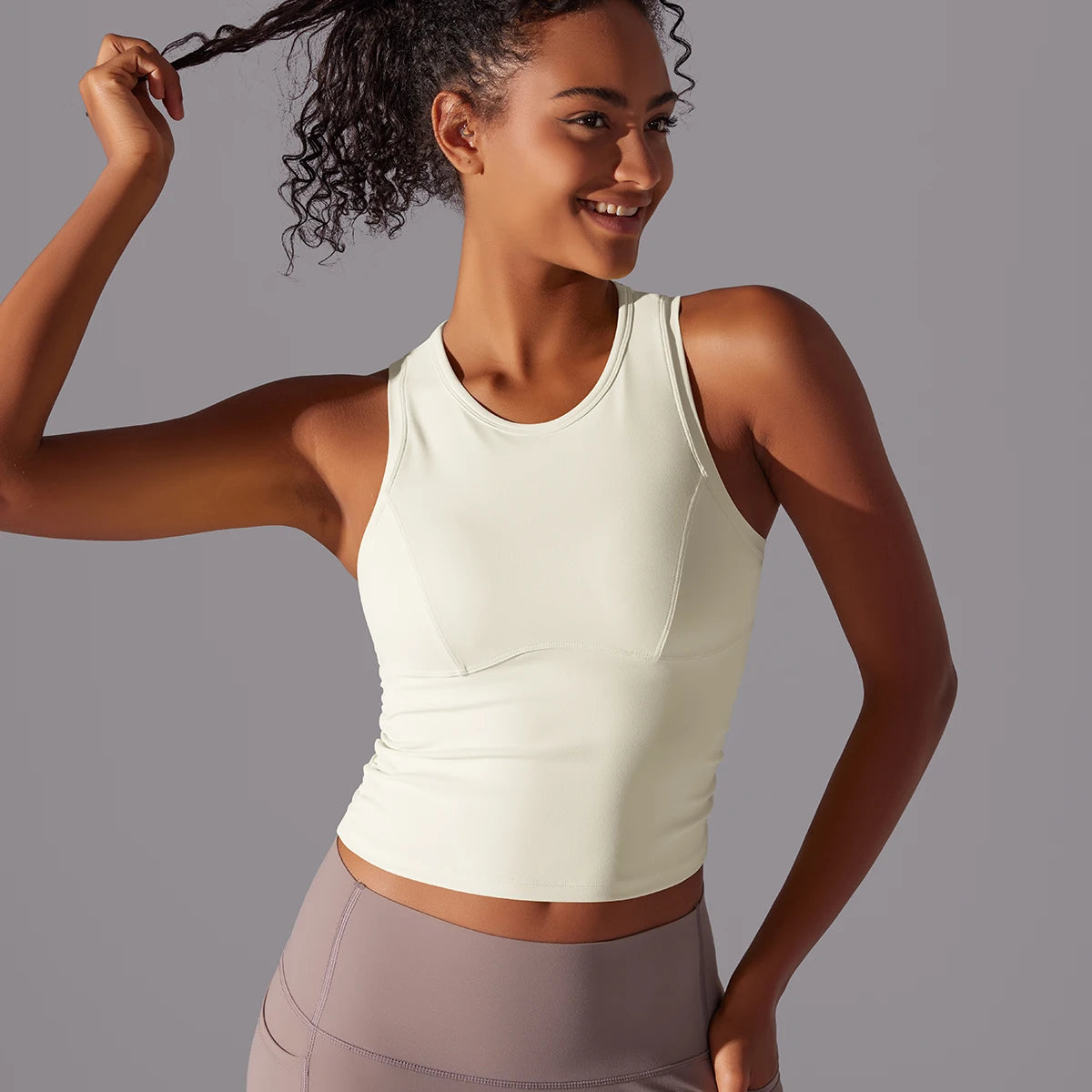 Sleeveless Yoga Vest Slim Sportswear  Stretchy Slim Sports Bra/Breathable Pleated Tank Top Quick Dry Fitness Wear Sexy Slim Top