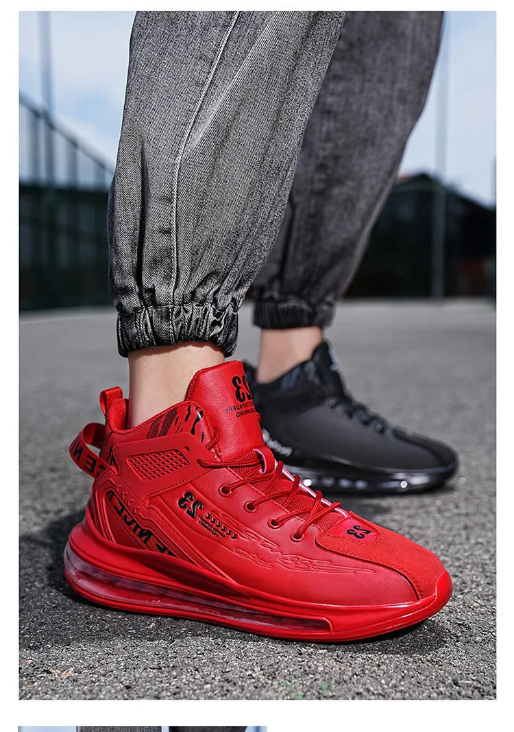 Men's Running Shoes Casual Sneakers New Spring Anti-shock/Air Cushion Sport Shoes Thick Bottom Anti-slip Running Shoes