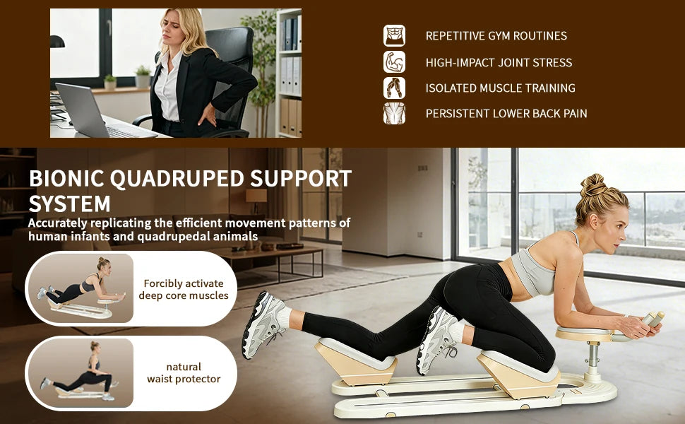 Spine Twist and Stretch Trainer Low-Impact Home Gym Equipment/for Waist Toning, Leg Stretching & Core Activation