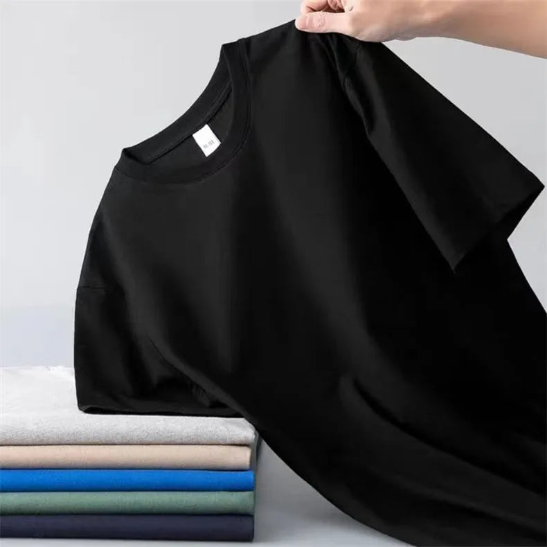 Good Quality T-Shirts Men Summer Sale Cotton Male Tshirt/Short Sleeves Tee Shirt Boys Basic Plain Tops Oversize 5XL