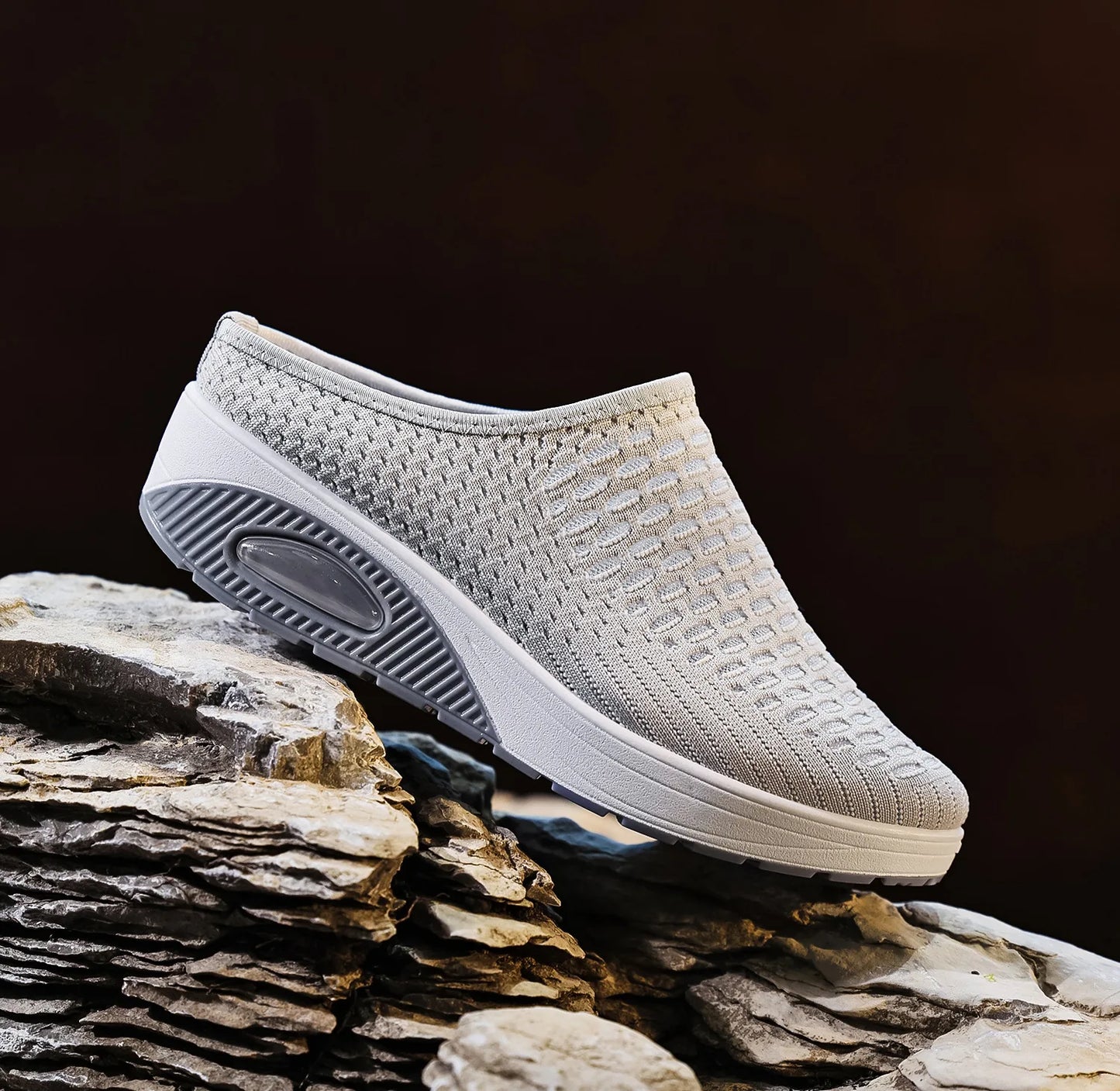 Women's Thick-Soled Sandals Half-Slipper Soft-Soled Non-Slip/Slip-On Beach Sandals Large Size Air Cushion Shoes