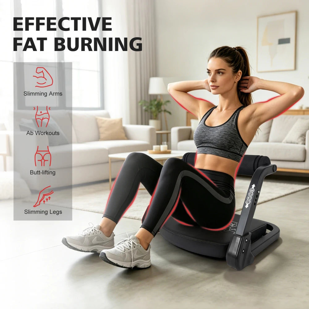 Yes Ab Core Trainer Abdominal Machine/with Resistance Bands for Home Gym Black