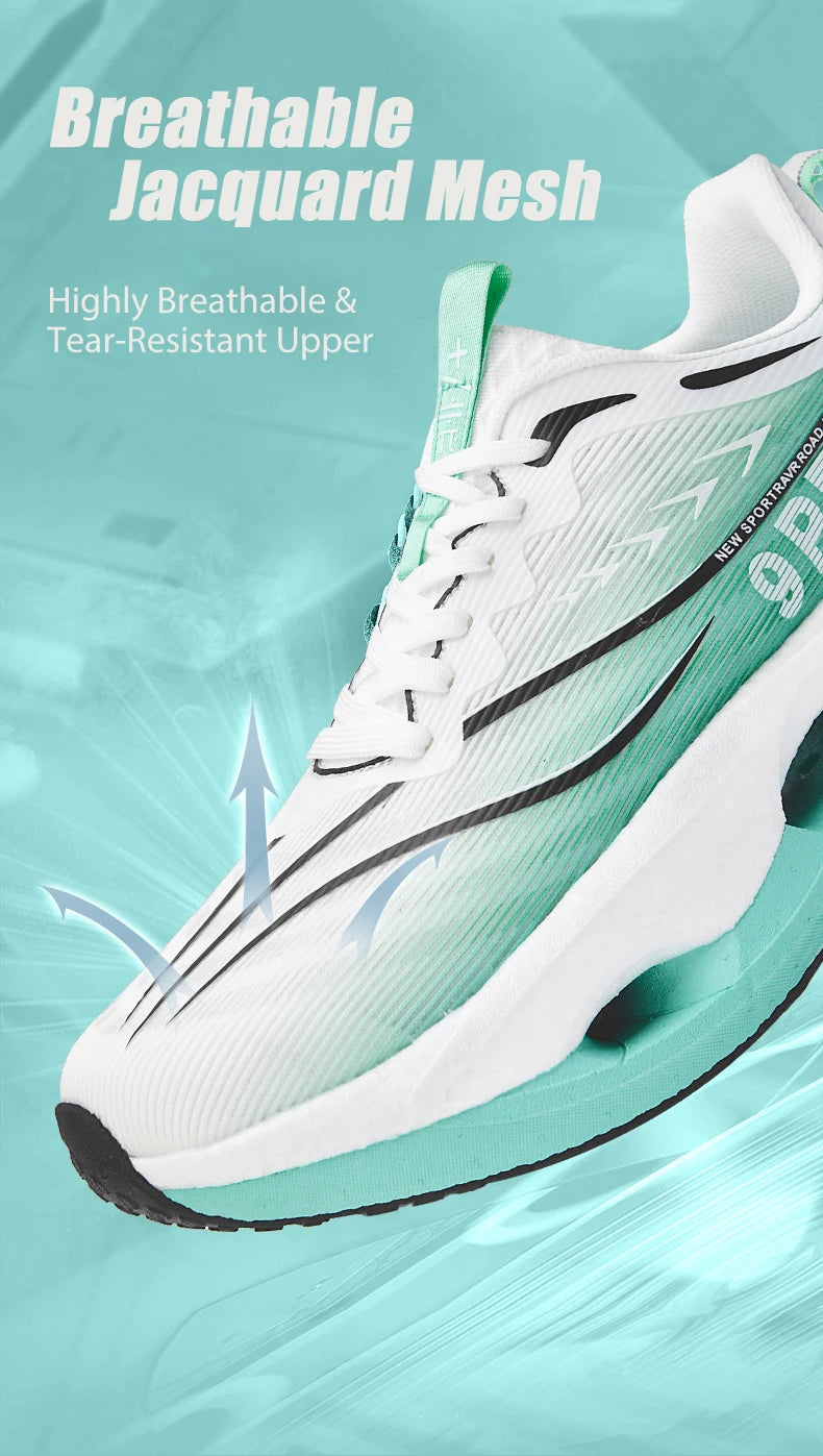 Men Running Shoes Cushion Stable Lightweight Sport Shoes Mesh Breathable/Casual Sneakers Women Non-slip Outdoor Athletic Shoes