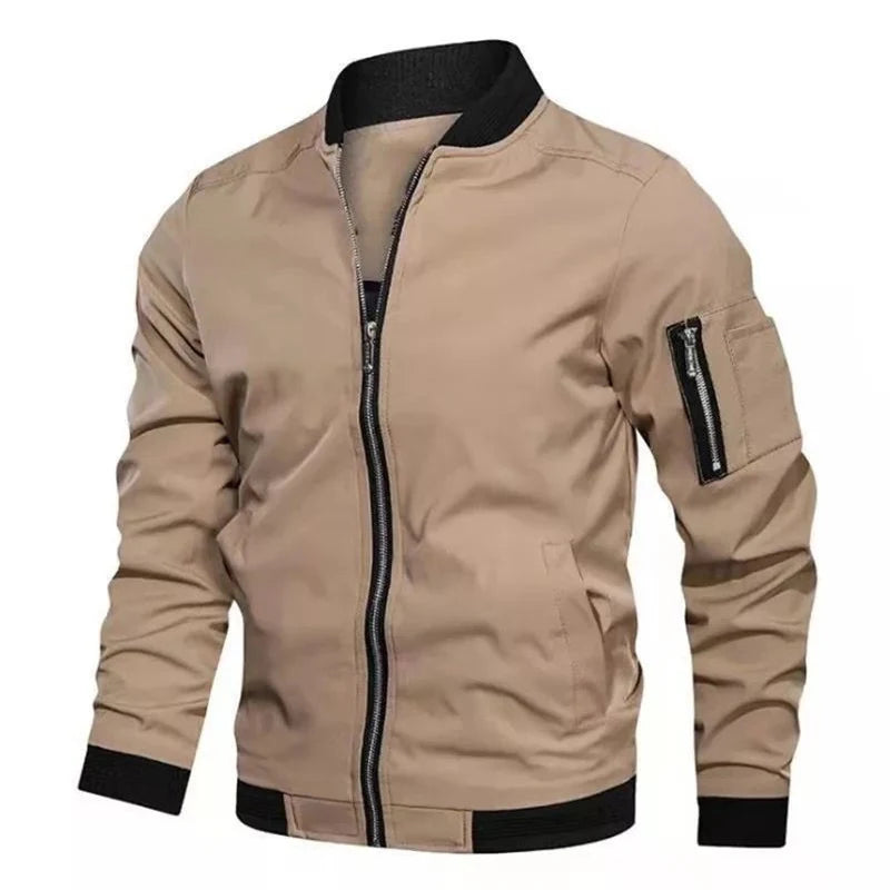 Men's Bomber Zipper Jacket Male Casual Streetwear Hip Hop/Slim Fit Pilot Baseball Coats Men Clothing