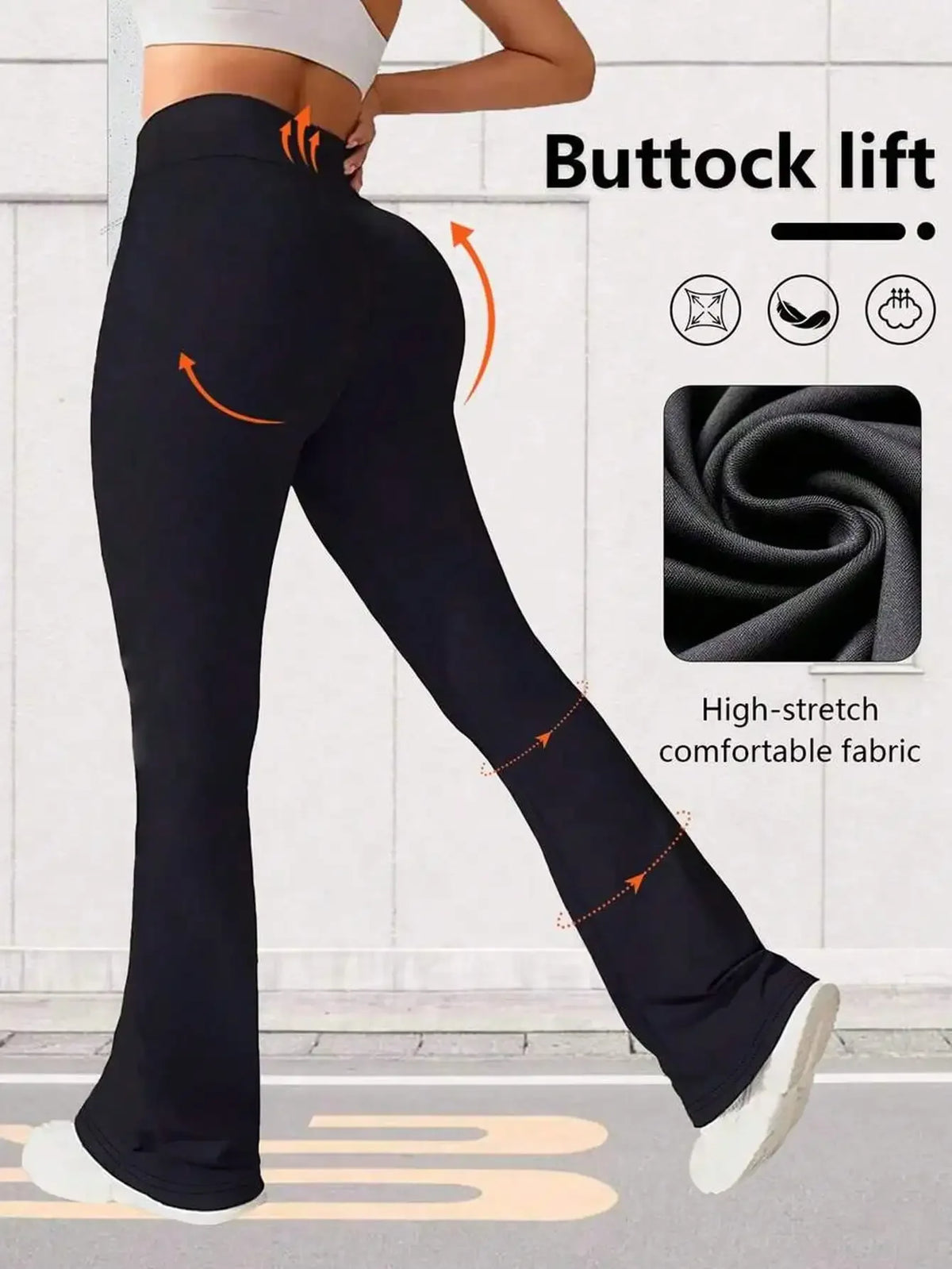 Women's High Waist Flare Yoga Pants Wide Leg Yoga Pants/Loose Casual Sports Leggings For Fitness