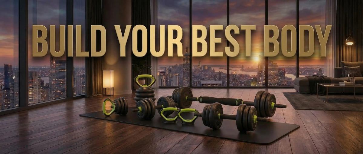 Adjustable Weight Set 44 Lbs, 4-in-1 Dumbbell Set/and Barbell Weight Set for Home Gym Converts to Kettlebell & Push-Up Stand