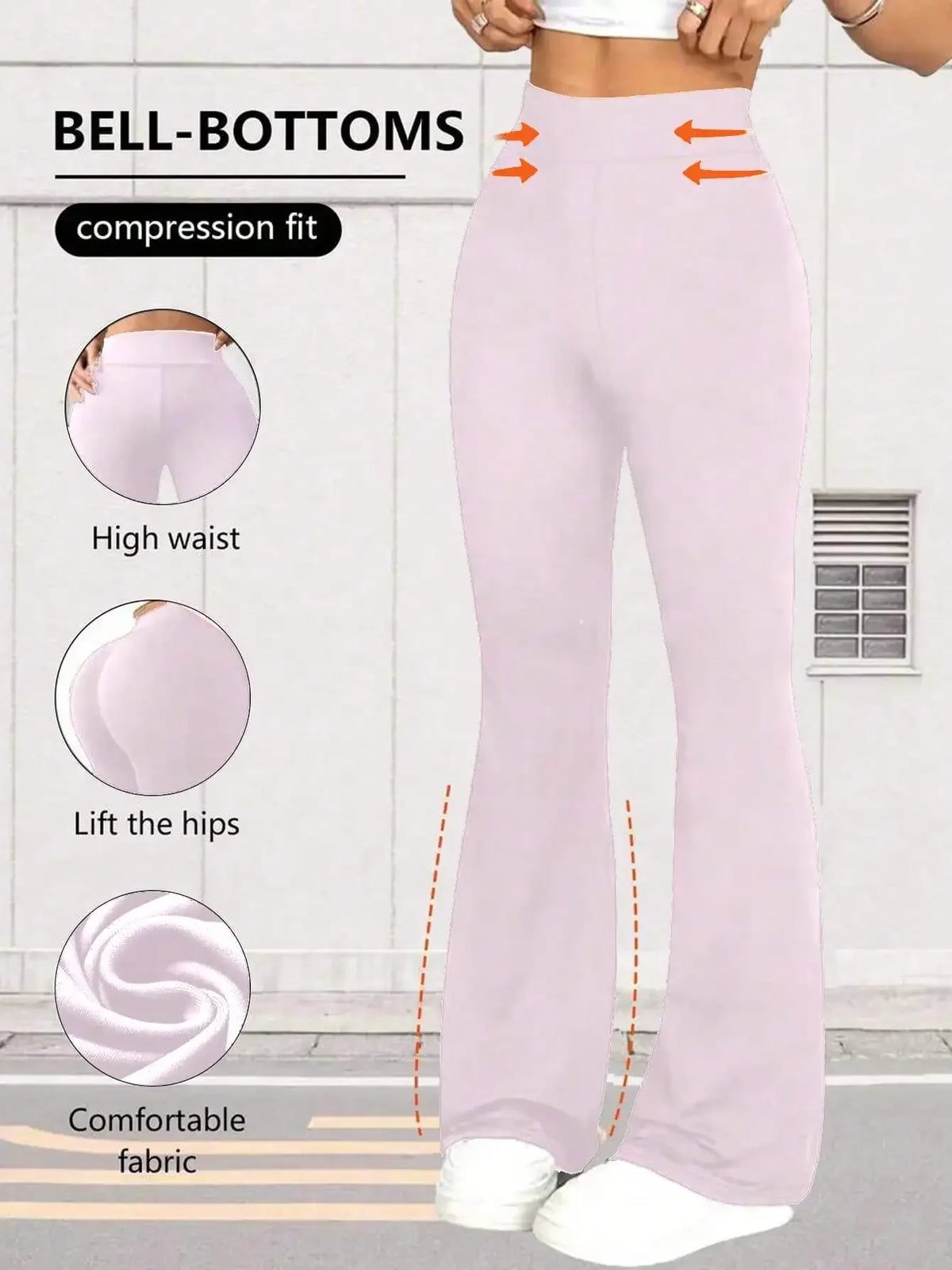 Women's High Waist Flare Yoga Pants Wide Leg Yoga Pants/Loose Casual Sports Leggings For Fitness