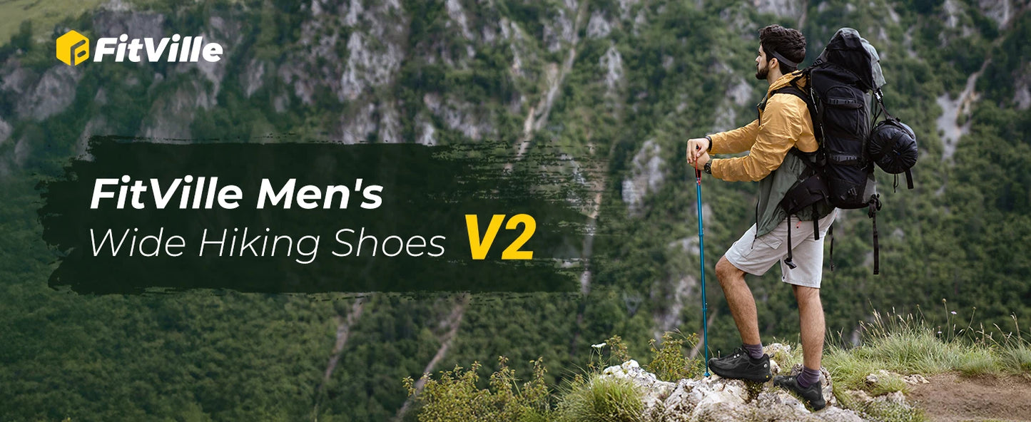 Fittington Slip-on Shoes Wide Sneakers For Men Soft Men's Running Shoe/Slip Resistant Hiking Walking Shoes With Arch Support