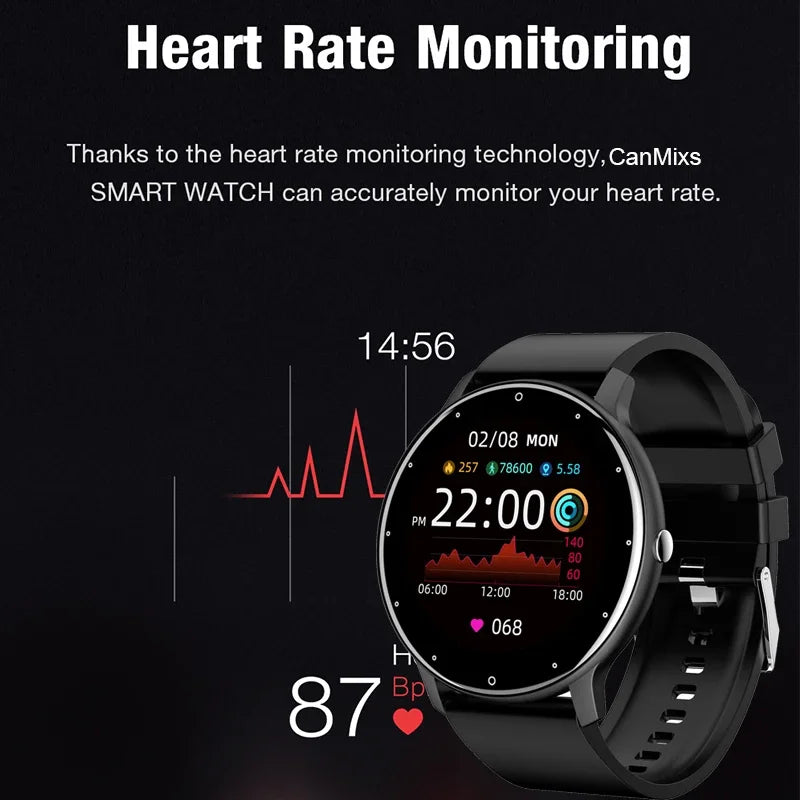 ZL02 Women Men Lady Sport Fitness Smartwatch/Sleep Heart Rate Monitor Waterproof