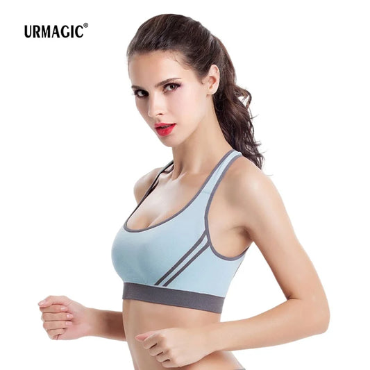 Sports Bra for Women Criss Cross Back Crop Tank Tops/Wire Free Workout Bras Gym Yoga Activewear Cut Out Padded Bra