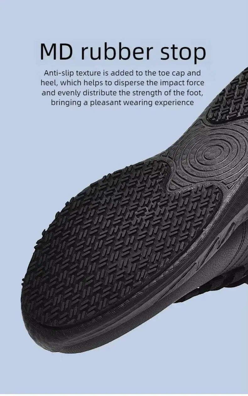 Hotel Four Season New Light Plus Size Men's Work/Waterproof Non-Slip Oil-Proof Chef Career Casual Shoes