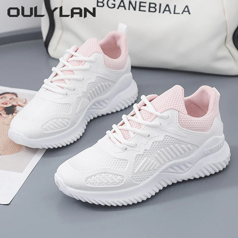 Women Shoes White Alpha Coconut Running Shoes Spring/Summer Sports Casual Mesh Sneaker Breathable Women's Shoes