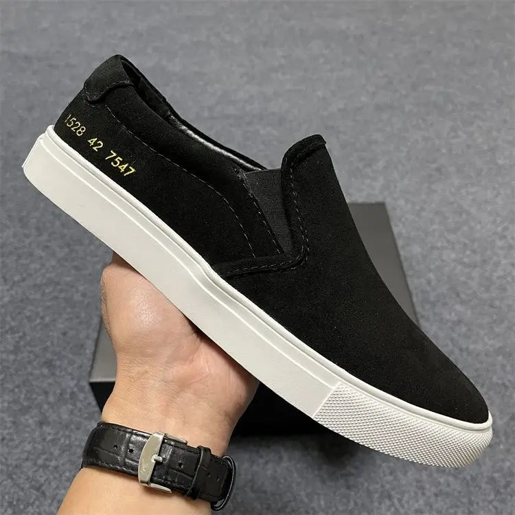 Men's COM Design Commute Casual Shoes Genuine Suede/Slip On Loafers Flat Sole Versatile Everyday Use