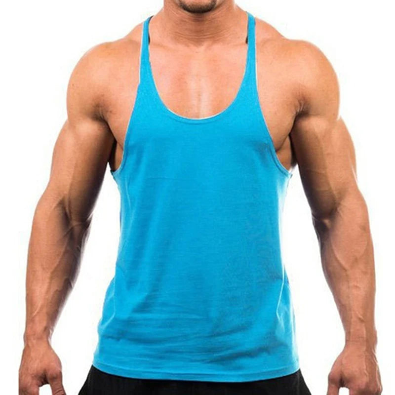 New Bodybuilding Brand Jogger Gym Singlet Training Bodybuilding/Tank Top Vest Shirt Sleeveless Fitness Cotton Shirt For Men