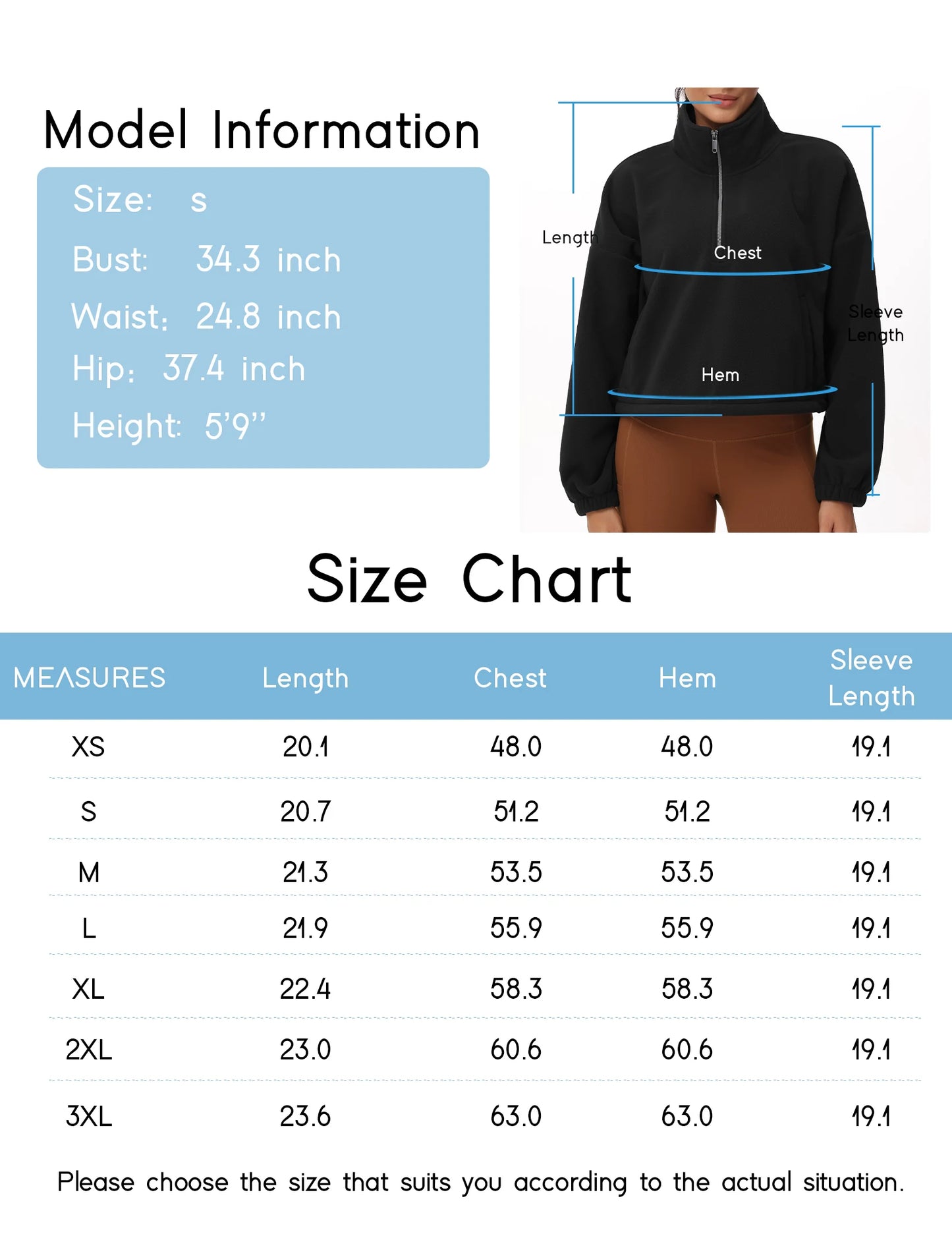 THE GYM PEOPLE Women’s Half Zip Crop Pullover Sweatshirt Fleece/Loose Fit Workout Tops with Pockets Drawstring
