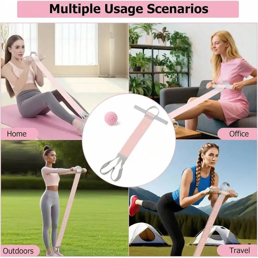 120-Pound Resistance Band With Handle Heavy-Duty Elastic Pull Rope/Suitable For Yoga Sit-Ups, Strength Training, And Home