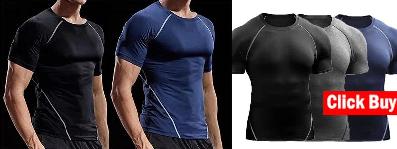 Men Running T shirt Quick Dry Bodybuilding Sport Shirt Long Sleeve/Compression Top  Fitness Tight Rash Guard Gym T-Shirt Men