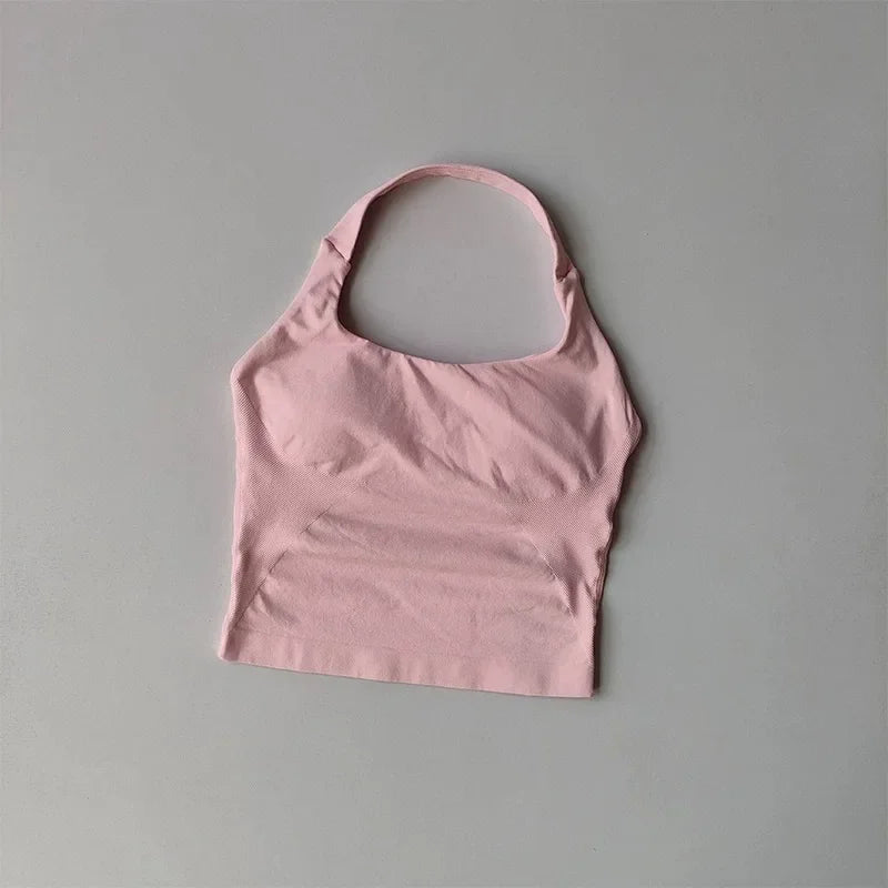 Neck Halter Yoga Vest Shockproof Running Sports High-strength Sports/Fitness Pilates Suspender Beautiful Back Summer