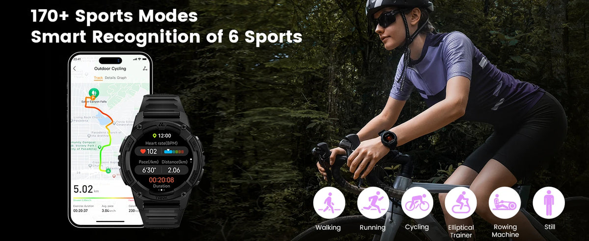 KOSPET TANK S2 GPS Smart Watch For Women Compass Altimeter Barometer/Bluetooth Call AI Voice AMOLED IP69K Waterproof Smartwatch
