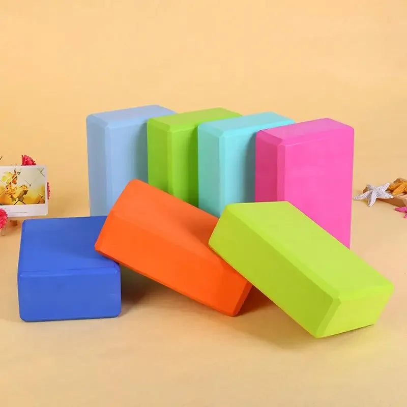2PCS EVA Gym Blocks Foam Brick Training Exercise Fitness Equipment/Dance Yoga Auxiliary Tool Stretching Body Shaping Yoga Blocks