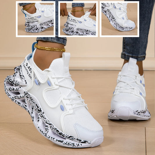 Running shoes for women lightweight mesh breathable and comfortable flat/and soft tennis shoes for couples sports shoes
