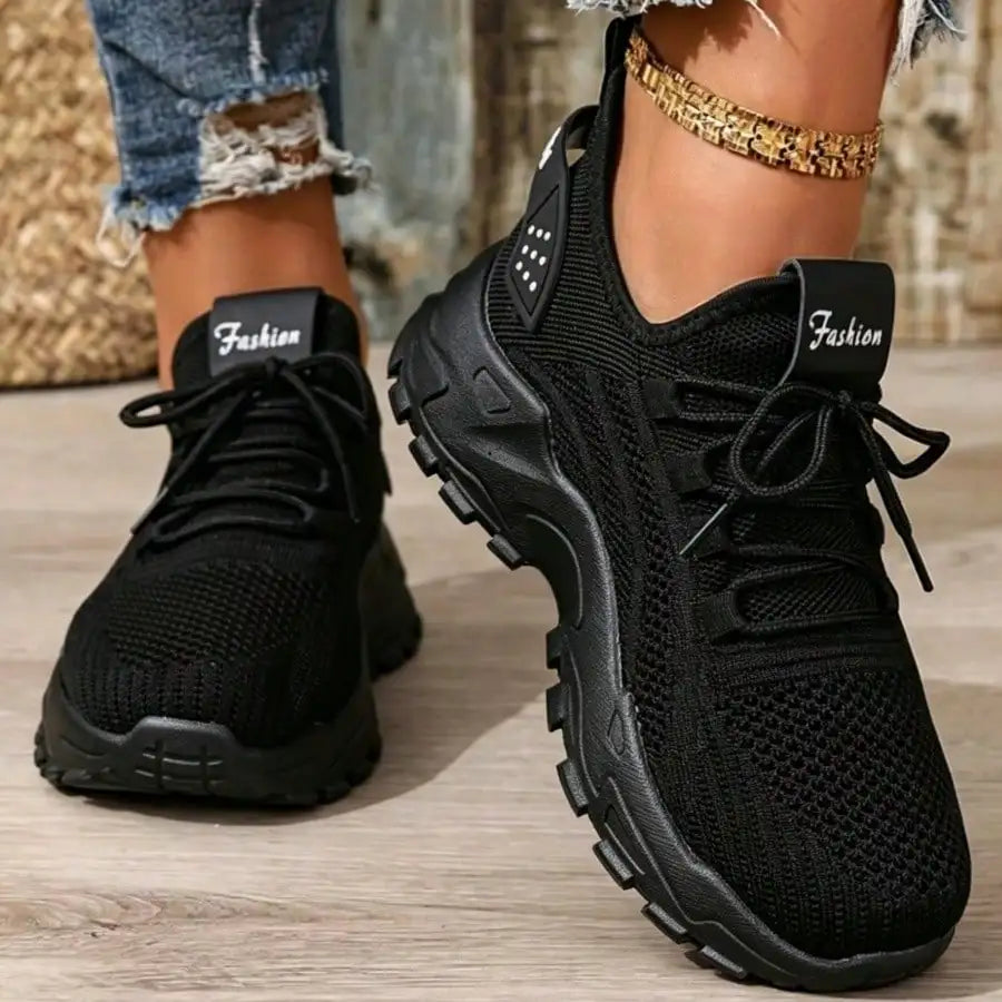 Air Cushion Wedge Knit Sock Sneakers for Women Breathable/Lightweight Non Slip Comfort Casual Walking Athletic Shoes