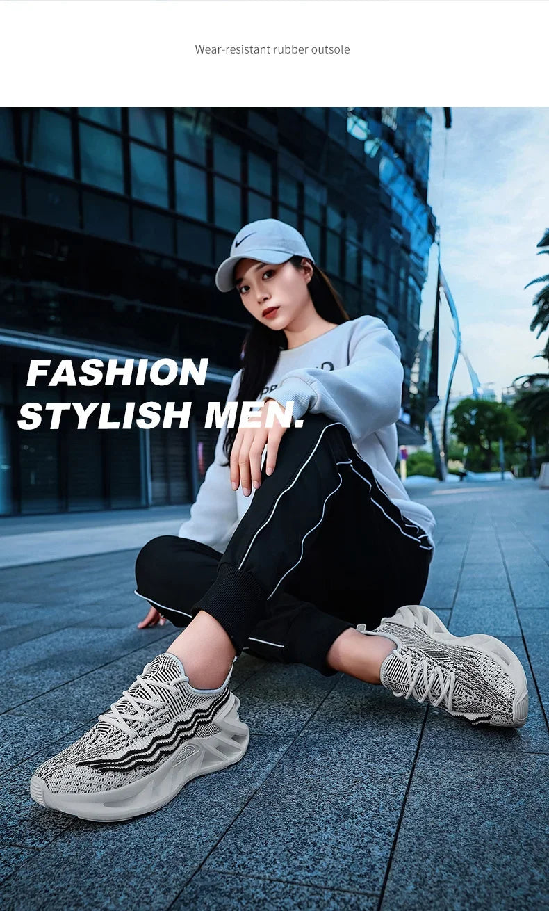 YRZL Sneakers Women Running Shoes Breathable Mesh Comfortable/Athletic Sneakers for Men Non Slip Sports Shoes for Woman