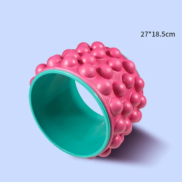 Back Roller Myofascial Release Trigger Point Yoga Wheel Foam Roller/Treat Back Pain Deep Tissue Massage Exercise Mobility