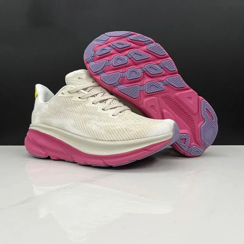 Running Shoes for Men Women Purple Blue Gradient Mesh Sneakers/Soft Thick Cushion Anti Slip Athletic Trainers