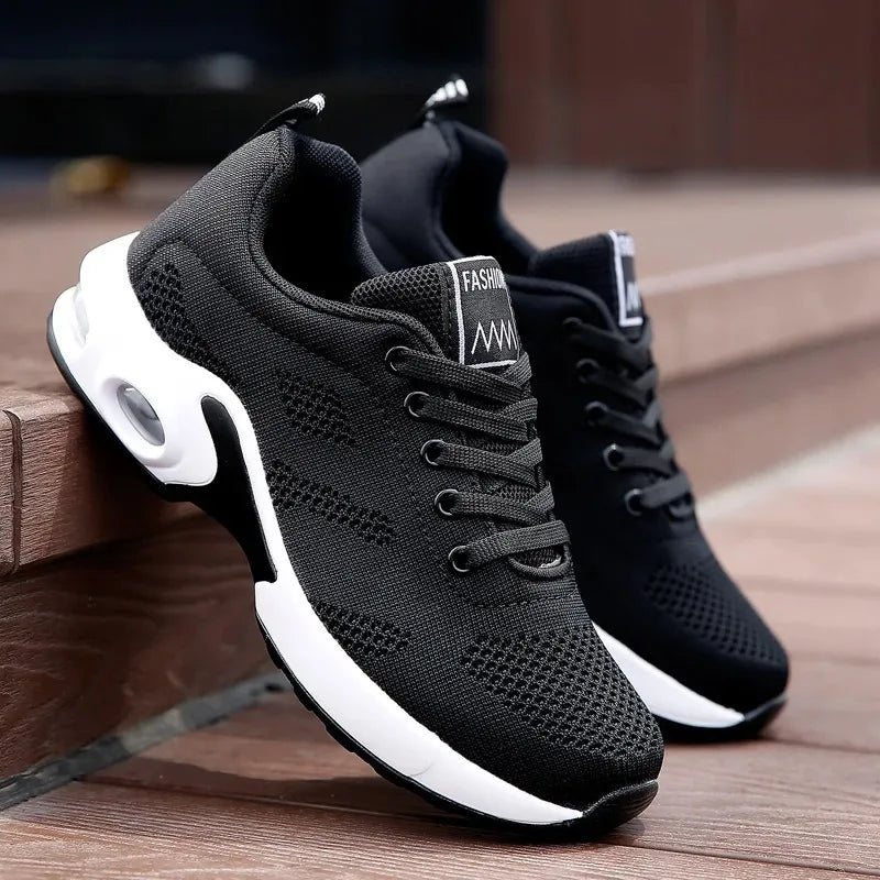 Summer Women Sneakers Outdoor Running Air Cushion/Sport Shoes Increase Height Breathable Walk Shoes