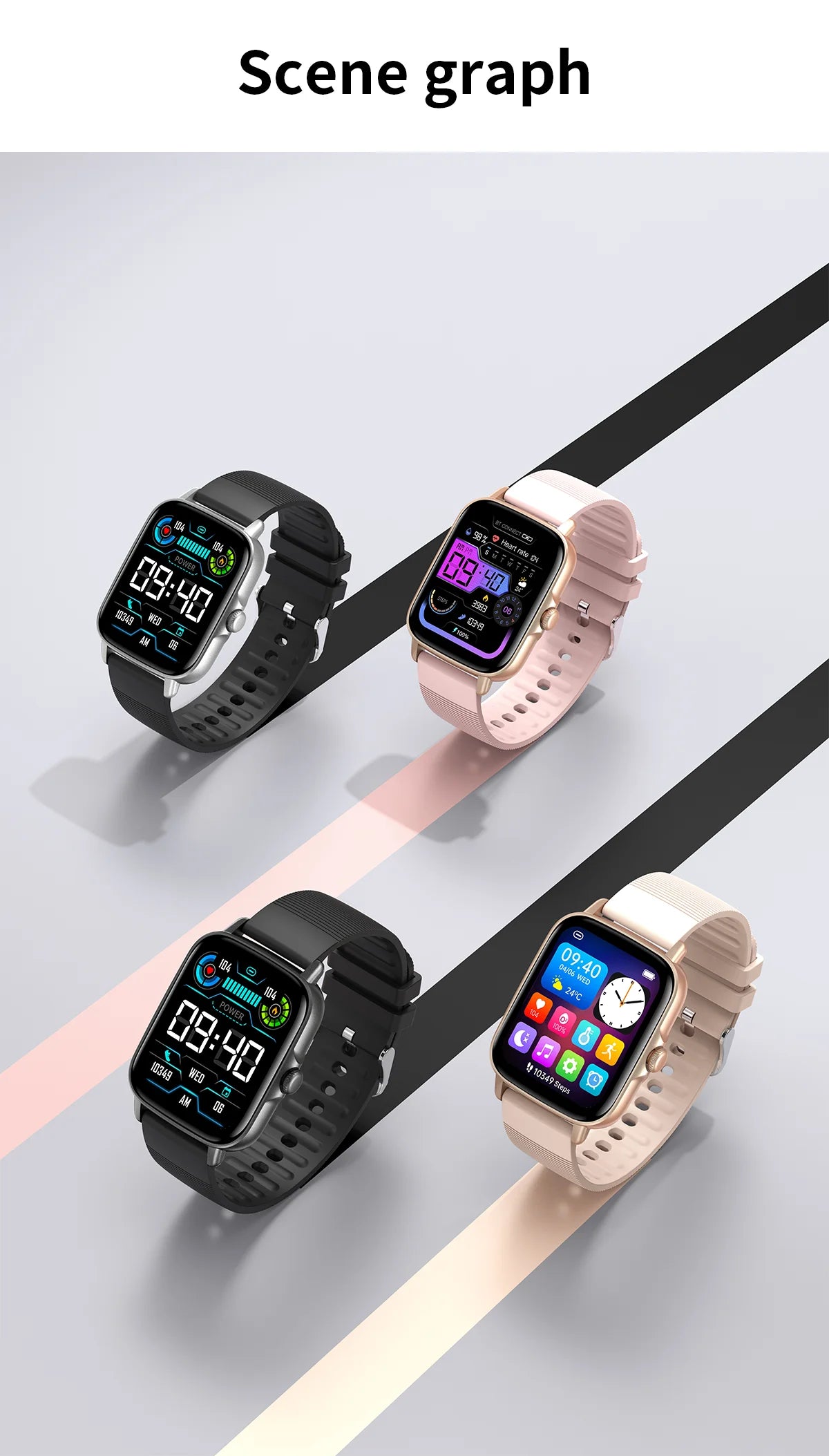 2026 Smart Watch for Men Women Fitness Tracker with Heart Rate/Sleep Monitor Activity Tracker 1.83" HD Waterproof Watch
