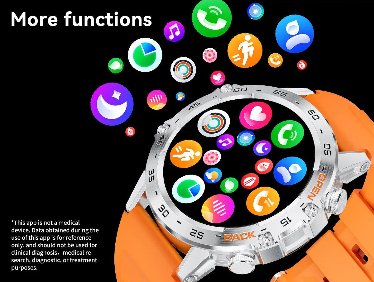 LIGE Smartwtach For Men Bluetooth Calling Waterproof Watches Health Monitoring/400mAh Outdoor Sport Smartwatch Man