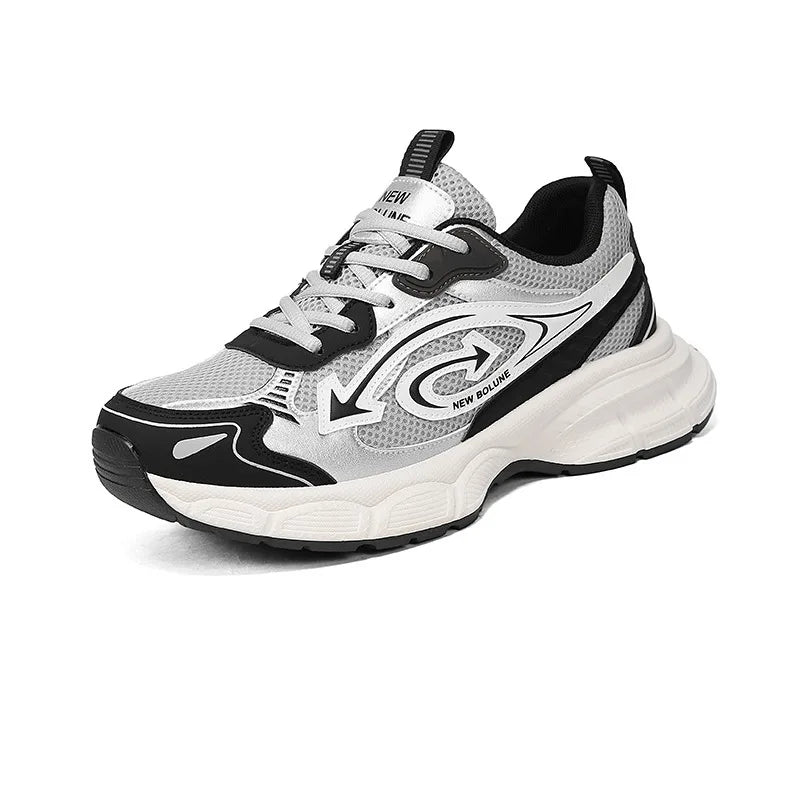 Casual Sneakers Retro Dad Shoes Men's Summer Thick Sole/Hiking Sneakers Breathable Mesh Non-slip Casual Streetwear