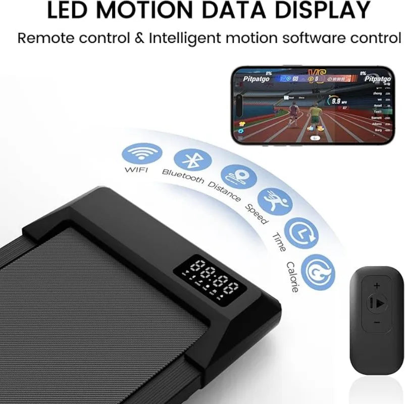 Super Run  2-in-1 Home/Office 2.5 HP Walking Treadmill/mini Treadmills for Small Spaces with APP & Remote Control