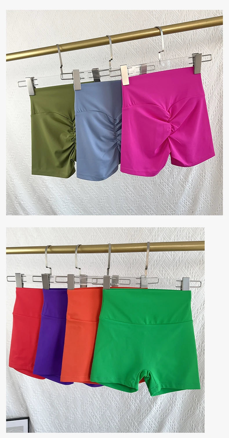 Women Sports Short Yoga Legging Shorts Squat Proof High Waist/Fitness Tight Shorts Quick Drying Cycling Workout Gym Shorts