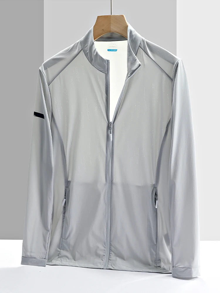 Summer Men's Jackets UV Blocking Skin Coats UPF40+ Sunscreen/Outdoor Clothing Sun Protection Thin Windbreakers Big Size 8XL